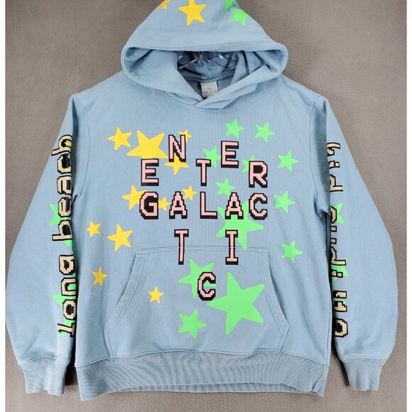 Cactus Plant Flea Market Kid Cudi Enter Galactic Hoodie M Glow Long Beach Stars - Picture 1 of 7